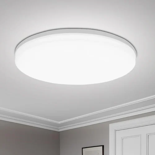Luminária Sobrepor Redonda Acrílico Com Luz LED