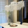 kf-S11d9f50126d34cf9944a417f2edb26c8r Lustre De Cristal K9 Aço Cromado