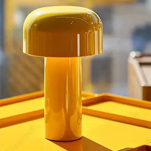 Abajur Cogumelo Design Italiano Portátil Sem Fio Recarregável