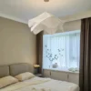 kf-S16b7eb6e8df64f739a9f2c3464a3a893V-SANDYHA-Lustres-LED-Cream-Style-Ilumina-o-Pingente-Moderna-Quente-Rom-ntico-L-mpada-para-Sala Lustre Tecido Luz Confortável Design Rústico Moderno | Miresa São Paulo