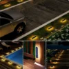 kf-S1ad115eb4660439da1401e4edec77da3Y-Imperme-vel-LED-Solar-Jardim-Luzes-Step-Lights-ao-ar-livre-Trilho-Escadas-Cerca-Quintal-P Luminária Solar De LED Spot Para Jardins