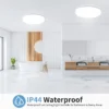 kf-S1d8b33380a7f4fba9d502317ae0c59deU Luminária Sobrepor Redonda Acrílico Branco Leitoso
