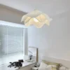 kf-S1f1252c417fe49e8a32a6cd69a4f8644W-SANDYHA-Lustres-LED-Cream-Style-Ilumina-o-Pingente-Moderna-Quente-Rom-ntico-L-mpada-para-Sala Lustre Tecido Luz Confortável Design Rústico Moderno | Miresa São Paulo