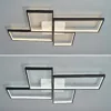 kf-S2231daaa4ff1462d9e4ab8407804a714c-Novo-moderno-led-luzes-de-teto-110v-220v-moderna-l-mpada-do-teto-para-sala-quarto Luminária Sobrepor Alumínio Vazado Dourado ou Preto