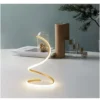 Luminária Mesa Dourado Espiral Aluminio Com Dimmer Marca Miresa Para Mesa De Salas Luminária Mesa Dourado Espiral Aluminio Com Dimmer Marca Miresa Para Mesa De Salas