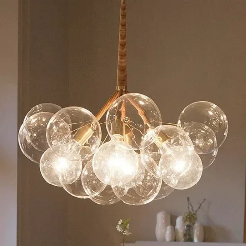 Lustre Contemporânea Bolha De Vidro 2024/2025