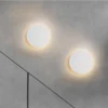 Arandela Círculo Alumínio Com Luz LED Indireta