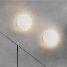 Arandela Círculo Alumínio Com Luz LED Indireta