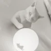 Luminária Infantil Mesa Gato Brincando Com Bola