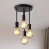 kf-S3764ebd5b77c4aa6b533336cf4230a5ch-Luz-de-teto-preta-moderna-sem-l-mpada-base-da-l-mpada-apropriada-para-o-quarto Pendente Preto Lâmpada Aparente Design Industrial