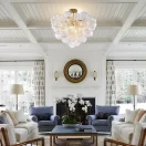 kf-S42e368d08dcb4962b8c31ed831e5cb46u-Lustre-de-Vidro-Transparente-com-Feij-es-M-gicos-Luz-Francesa-Quarto-Luxo-Espetacular-Hotel-Lobby Lustre Dourado Despojado Com Bolas Vidro Listradas