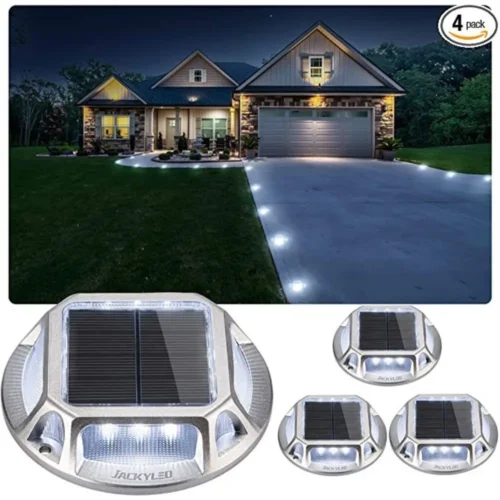 Luminária Spot Solar Deck Para Jardins
