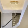 Lustre Grande Para Escadas De K9 Cristal Forma de Borboleta Marca Miresa Lustre Grande Para Escadas De K9 Cristal Forma de Borboleta
