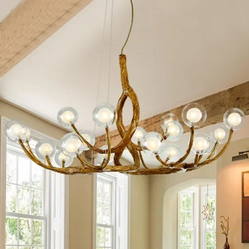 Lustre Nórdico Retrô Galho Árvore LED | Miresa São Paulo