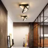 kf-S6510d44e061a42899438fc948798d58cQ-Interior-minimalista-LED-luzes-de-teto-lumin-ria-sala-de-estar-Lustres-lustre-quarto-casa-varanda Luminária Sobrepor Alumínio Vazado Branco ou Preto