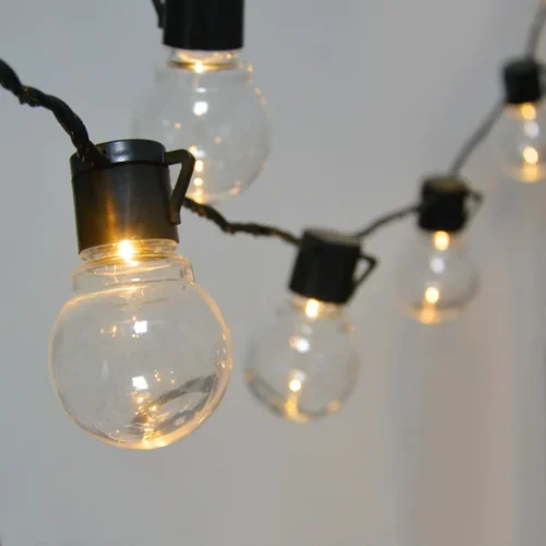 Cordão Varal Luz Lâmpada Bulbo Para Jardins