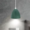 Pendente Verde De Alumínio Pintura Fosca Marca Miresa Pendente De Alumínio Pintura Fosca