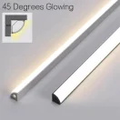 Perfil de Alumínio LED Ultra Estreito Canal Tipo V Marca Miresa Perfil de Alumínio LED Ultra Estreito Canal Tipo V