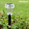kf-S7de659cd18104848b285b587225832a4W Luminária 4Pcs Finco Jardins Cogumelo LED Luz Solar