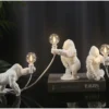 Luminária De Mesa Resina  Infantil Forma de Macaco