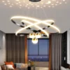 Lustre Minimalista Argola Alumino Com 3 Bolas