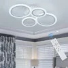 Luminária Sobrepor Anel  Acrílico LED Com Controle Remoto