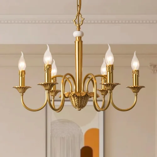 Lustre Provençal Dourado Ferro Forjado