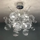 Lustre Molécula Moderna Esfera De Vidro