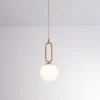 kf-S990c5d87173245dc9c11f0639440a5bc5-Lustre-de-cabe-a-nica-minimalista-para-balc-o-de-bar-l-mpada-de-personalidade-criativa Pendente Dourado Com Bola Branca Leitosa
