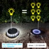 kf-S9afc312164984f9f8497be258dcf33faL-Super-Bright-LED-Solar-Pathway-Light-IP65-ao-ar-livre-imperme-vel-l-mpada-de-ch Spot Redondo Sem Fio Luz Solar IP65 3.7V 1200mAh