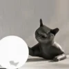 Luminária Infantil Mesa Gato Brincando Com Bola
