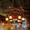 kf-Sb2201b11671249618ff6da4e15064f64E-Lustre-De-Madeira-Retro-S-lida-V-rias-Formas-Suspens-o-Lumin-ria-Decora-o-Interior Lustre De Madeira Retro Sólida Design Americano | Comprar com Frete Grátis