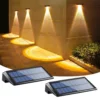 Foto de luminária Arandela Para jardins impermeável LED Solar, luminária arandela jardins, catálogo Miresa, loja-de-luminárias-São-Paulo.