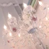 Lustre Provençal Romântico De Cristal