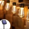 Varal De Luz Solares IP65 Á Prova D'Água Marca Miresa Varal De Luz Solares IP65 Á Prova D'Água