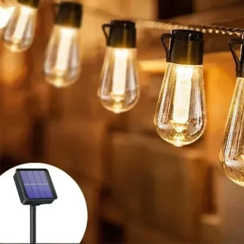 Varal De Luz Solares IP65 Á Prova D'Água