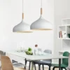 Pendente Moderno Alumínio Preto ou Branco Design Orgânico