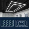 kf-Sea17213a628940f28ac00e545797044fi-Hex-gono-luzes-LED-para-garagem-luz-de-teto-tubo-de-LED-garagem-oficina-escrit-rio Perfil Hexágono Tubo de LED AC85-265V Bivolt