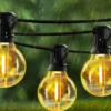Varal Cordão Guirlanda De Luz LED Solar G40 À Prova D'Água