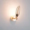 Arandela Dourado Forma Pássaro Gaivota