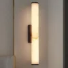 Arandela Tubular Vitral Acabamento Padrão Mármore Marca Miresa Arandela Tubular Vitral Acabamento Padrão Mármore