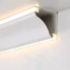 Moldura Para Teto De Alumínio Com Luz de LED Marca Miresa Moldura Para Teto De Alumínio Com Luz de LED