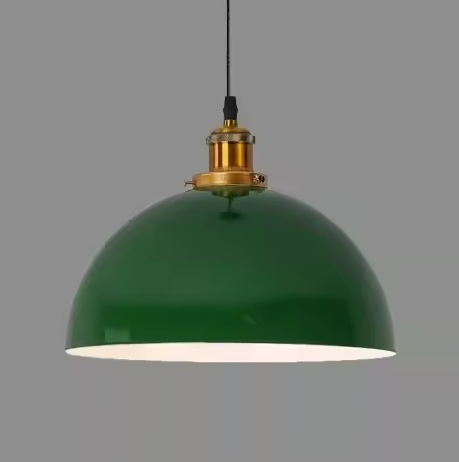 Pendente Verde Retro Americano Industrial Marca Miresa