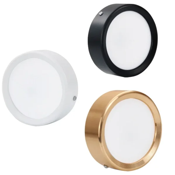 Luminária Painel Sobrepor Redonda Ultra Finas LED 5W, 10W, 15W, 20W e CA 220V Marca Miresa