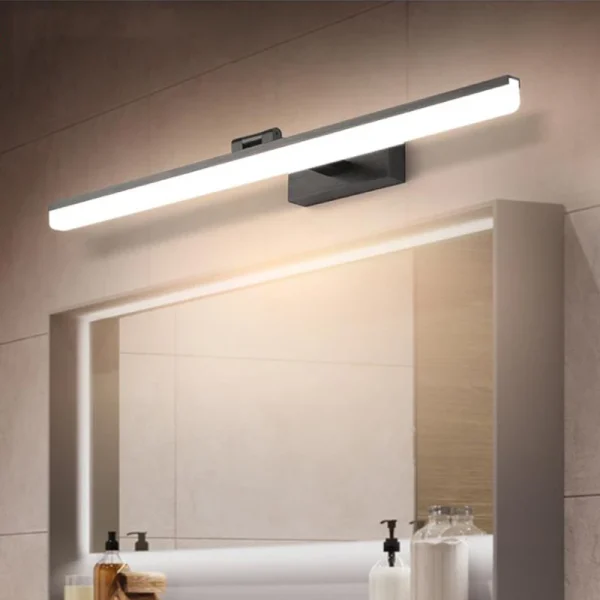 Arandela Linear Reta Para Espelhos de Lavabos e Iluminação De Quadros De Decoração Marca Miresa