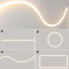 Luminária Linear Embutido Led Neon Corda Tubo Difusor Silicone para 5050 cob fita flexível Marca Miresa Luminária Linear Embutido Led Neon Corda Tubo Difusor Silicone para 5050 cob fita flexível