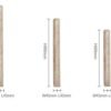 1 arandela tubular de pedra marca miresa Arandela Retro Longo Artesanal Creme