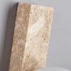 3 arandela tubular de pedra marca miresa Arandela Retro Longo Artesanal Creme