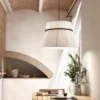 Pendente Moderna Tecido Plissado Minimalista | Comprar com Frete Grátis