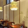 kf-S211f92b1ef164de8b6bcd26e29734a568 Luminárias Pendentes Tecido Vintage Japonesas Wabi Sabi | Comprar com Frete Grátis
